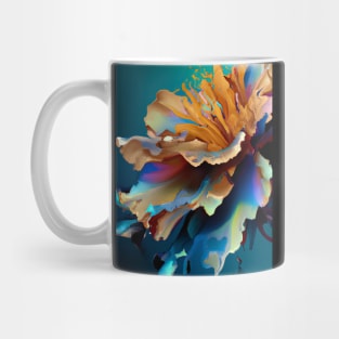 Abstract Flower Mug